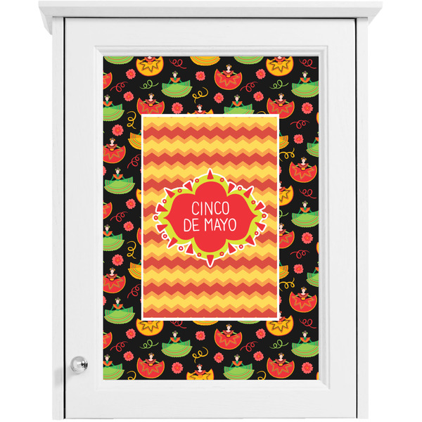 Cinco De Mayo Single White Cabinet Decal
