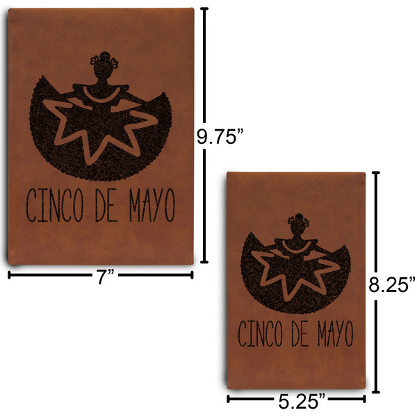 Cinco De Mayo Sketch Book Size Comparison w/ Dimension
