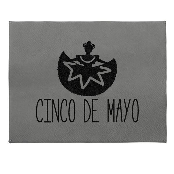 Cinco De Mayo Small Engraved Gift Box with Leather Lid - Approval
