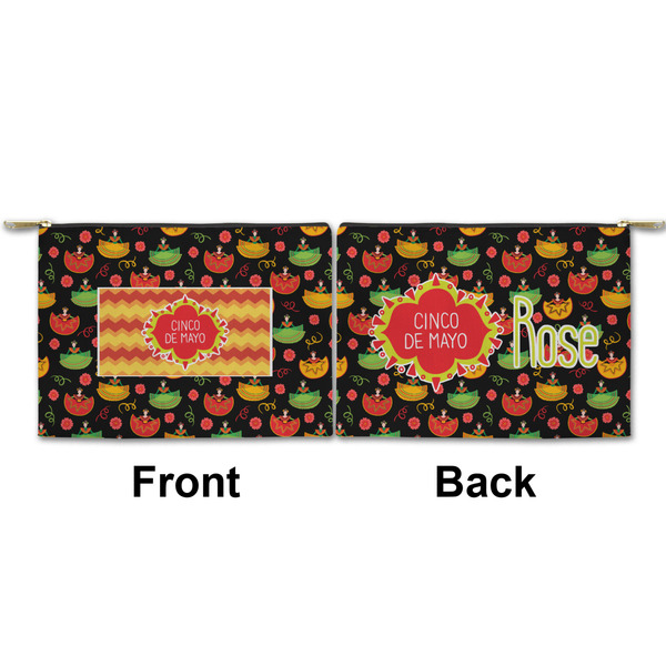 Cinco De Mayo Small Zipper Pouch Approval (Front and Back)