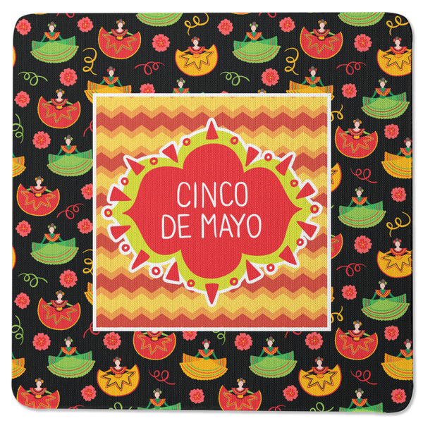 Cinco De Mayo Square Coaster Rubber Back - Single