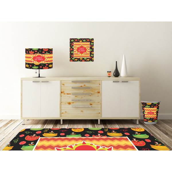 Cinco De Mayo Square Wall Decal Wooden Desk
