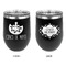 Cinco De Mayo Stainless Wine Tumblers - Black - Double Sided - Approval