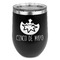 Cinco De Mayo Stainless Wine Tumblers - Black - Double Sided - Front