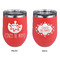 Cinco De Mayo Stainless Wine Tumblers - Coral - Double Sided - Approval
