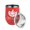 Cinco De Mayo Stainless Wine Tumblers - Coral - Single Sided - Alt View