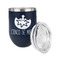 Cinco De Mayo Stainless Wine Tumblers - Navy - Double Sided - Alt View