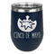 Cinco De Mayo Stainless Wine Tumblers - Navy - Double Sided - Front