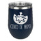 Cinco De Mayo Stainless Wine Tumblers - Navy - Single Sided - Front