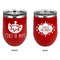 Cinco De Mayo Stainless Wine Tumblers - Red - Double Sided - Approval