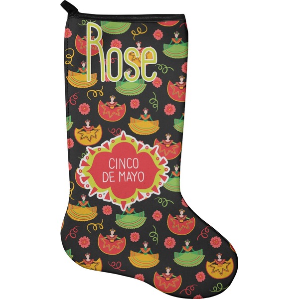 Custom Cinco De Mayo Holiday Stocking - Neoprene