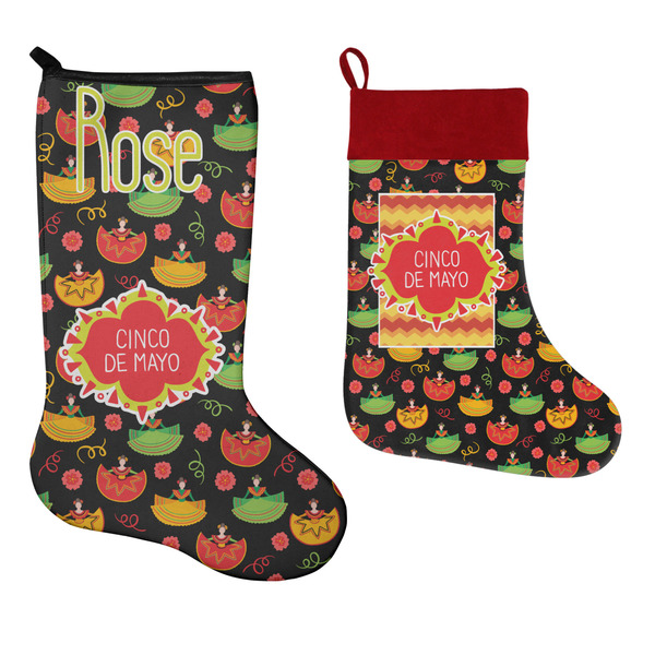 Cinco De Mayo Stockings - Side by Side compare