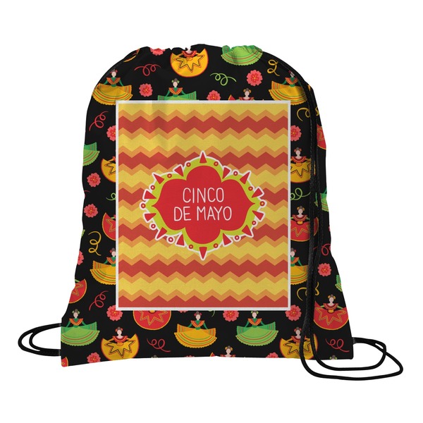 Custom Cinco De Mayo Drawstring Backpack - Large