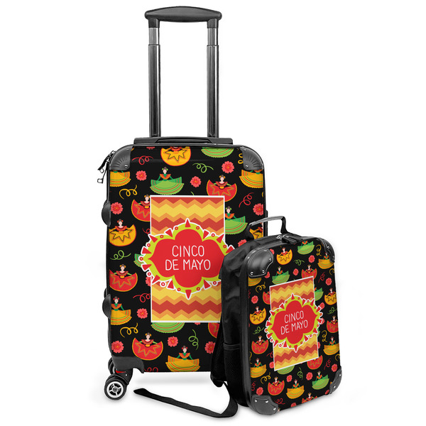 Custom Cinco De Mayo Kids 2-Piece Luggage Set - Suitcase & Backpack