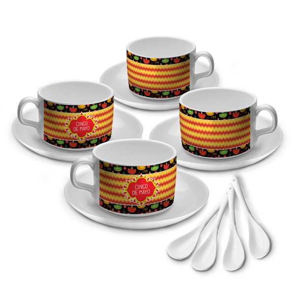 Custom Cinco De Mayo Tea Cup - Set of 4