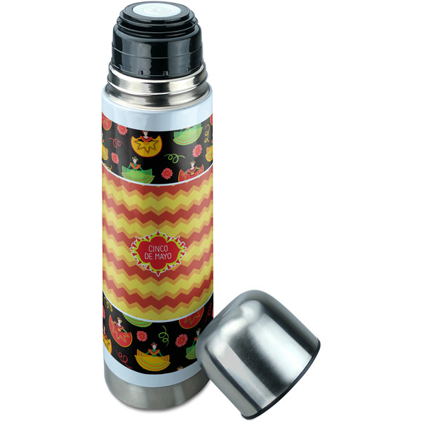 Cinco De Mayo Thermos - Lid Off