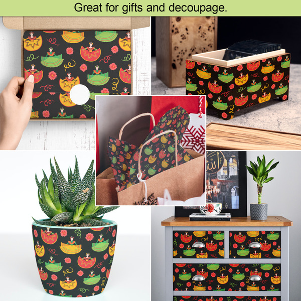 Cinco De Mayo Tissue Paper - In Use Collage