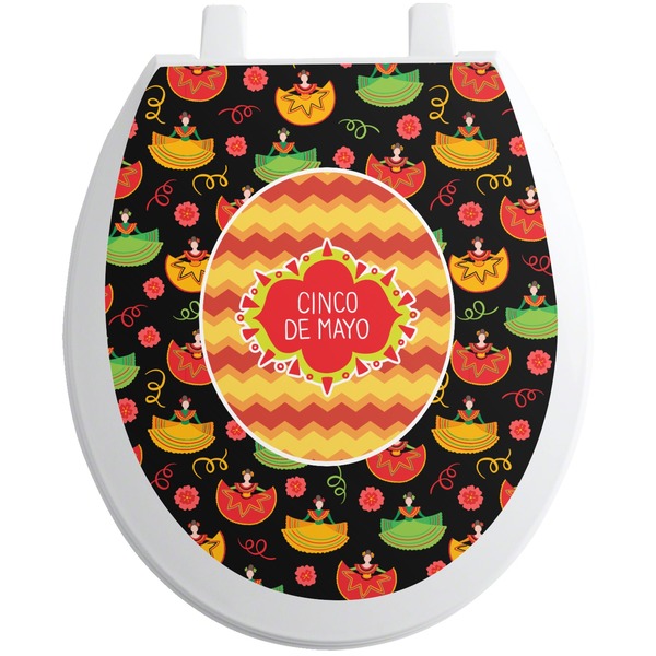 Custom Cinco De Mayo Toilet Seat Decal