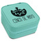 Cinco De Mayo Travel Jewelry Boxes - Leatherette - Teal - Angled View