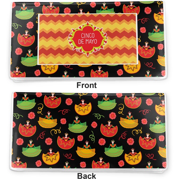 Cinco De Mayo Vinyl Check Book Cover - Front and Back