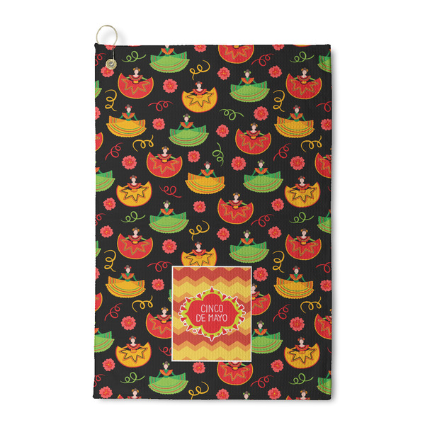 Custom Cinco De Mayo Waffle Weave Golf Towel