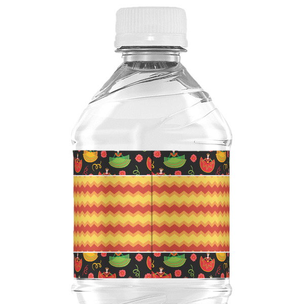 Cinco De Mayo Water Bottle Label - Back View