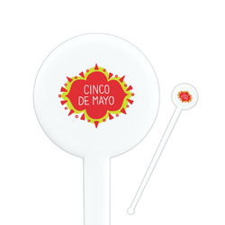 Cinco De Mayo Round Plastic Stir Sticks