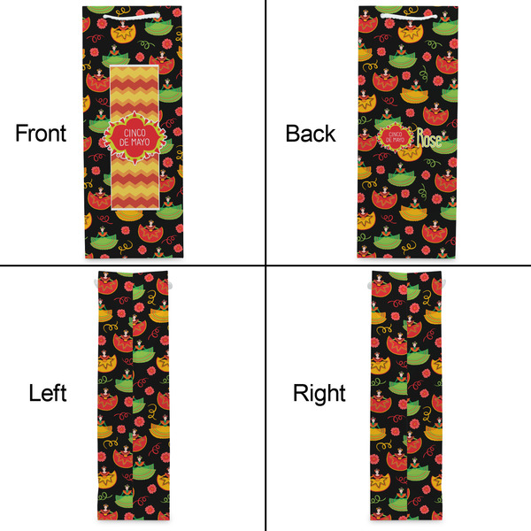 Cinco De Mayo Wine Gift Bag - Matte - Approval