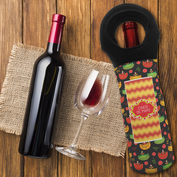 Cinco De Mayo Wine Tote Bag - FLATLAY