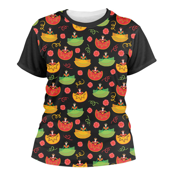 Custom Cinco De Mayo Women's Crew T-Shirt - X Large