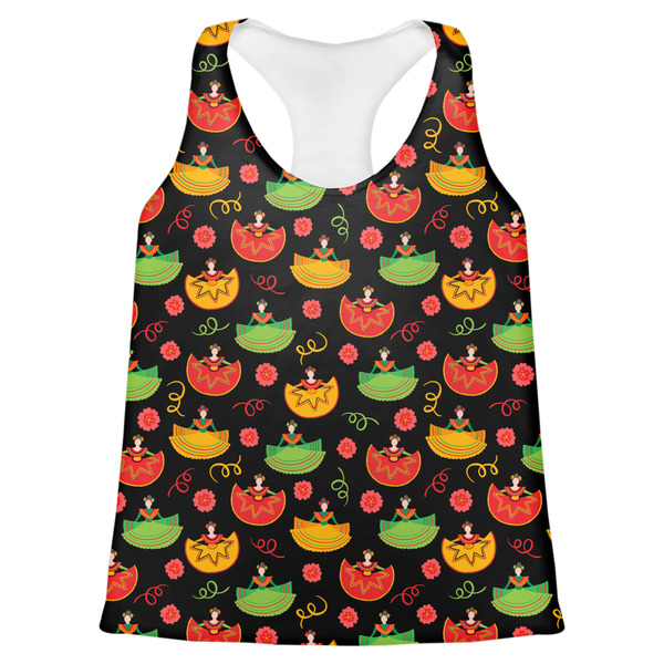 Custom Cinco De Mayo Womens Racerback Tank Top - X Large