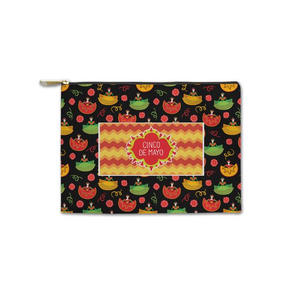 Custom Cinco De Mayo Zipper Pouch - Small - 8.5"x6" (Personalized)