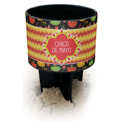Cinco De Mayo Black Beach Spiker Drink Holder (Personalized)