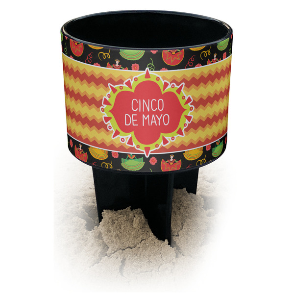 Custom Cinco De Mayo Black Beach Spiker Drink Holder