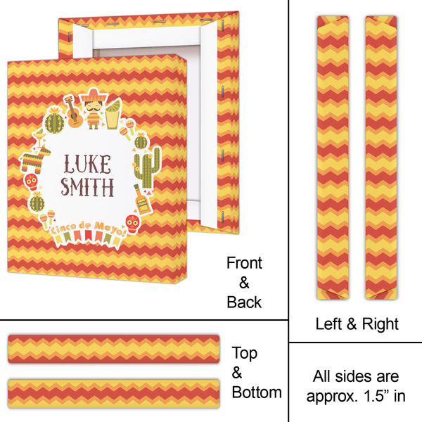 Fiesta - Cinco de Mayo 11x14 - Canvas Print - Approval