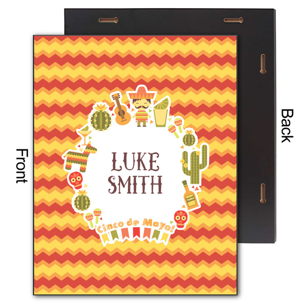 Fiesta - Cinco de Mayo 11x14 Wood Print - Front & Back View
