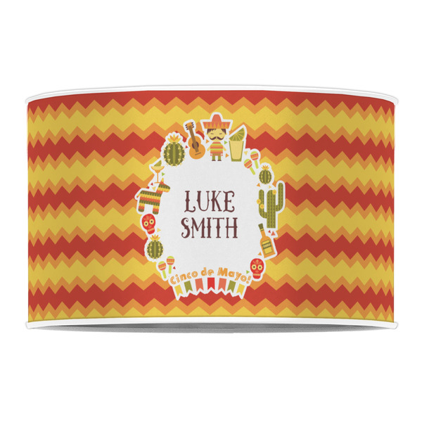 Fiesta - Cinco de Mayo 12" Drum Lampshade - FRONT (Poly Film)