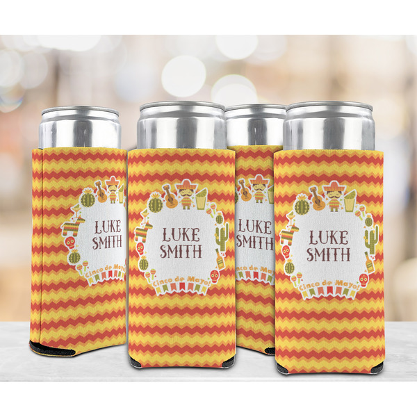 Fiesta - Cinco de Mayo 12oz Tall Can Sleeve - Set of 4 - LIFESTYLE