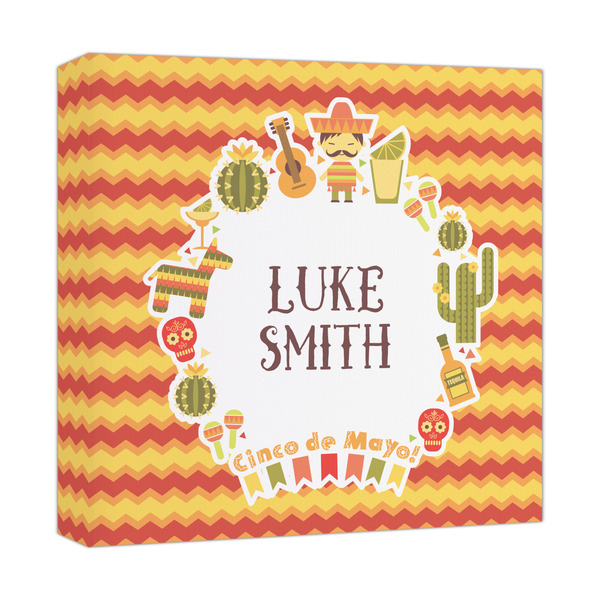 Custom Fiesta - Cinco de Mayo Canvas Print - 12x12 (Personalized)