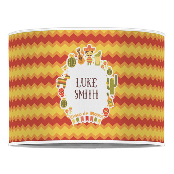 Fiesta - Cinco de Mayo 16" Drum Lampshade - FRONT (Poly Film)