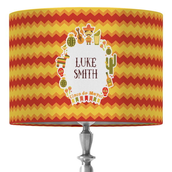 Custom Fiesta - Cinco de Mayo 16" Drum Lamp Shade - Fabric (Personalized)