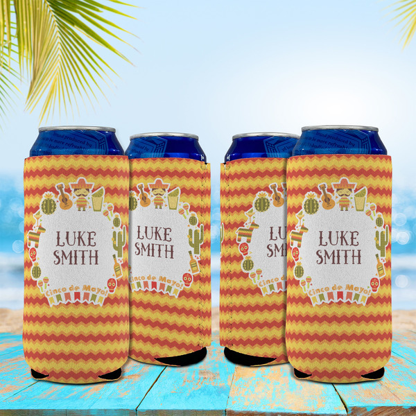 Fiesta - Cinco de Mayo 16oz Can Sleeve - Set of 4 - LIFESTYLE