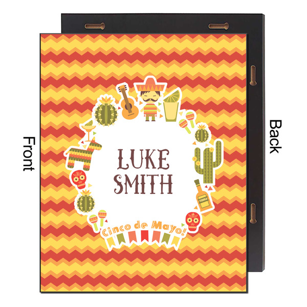 Fiesta - Cinco de Mayo 16x20 Wood Print - Front & Back View