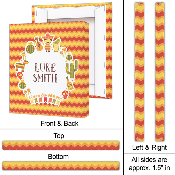 Fiesta - Cinco de Mayo 20x24 - Canvas Print - Approval