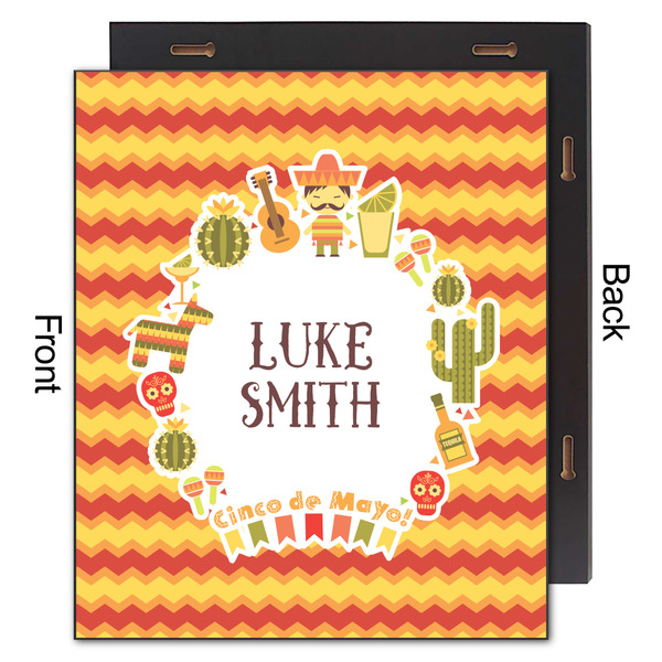 Fiesta - Cinco de Mayo 20x24 Wood Print - Front & Back View
