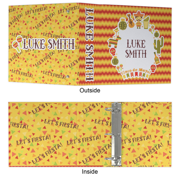 Fiesta - Cinco de Mayo 3 Ring Binders - Full Wrap - 3" - APPROVAL