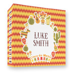 Fiesta - Cinco de Mayo 3 Ring Binder - Full Wrap - 3" (Personalized)