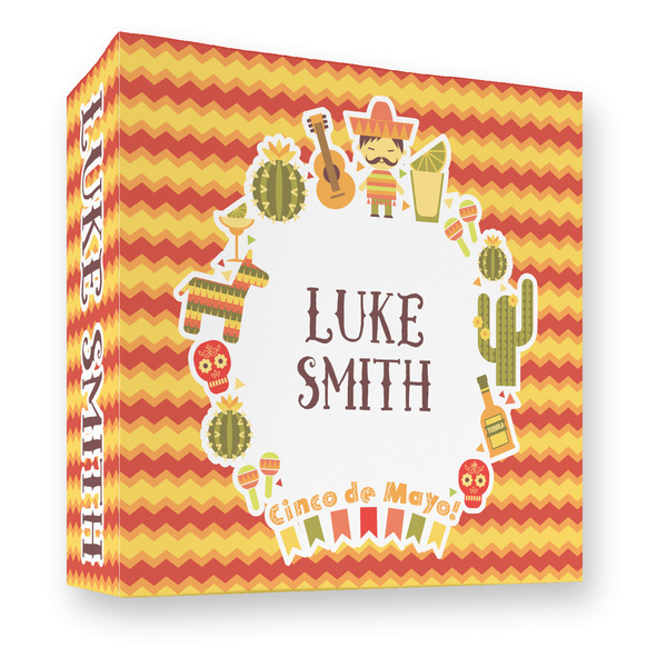 Fiesta - Cinco de Mayo 3 Ring Binders - Full Wrap - 3" - FRONT