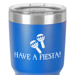 Fiesta - Cinco de Mayo 30 oz Stainless Steel Tumbler - Royal Blue - Double-Sided (Personalized)
