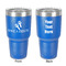 Fiesta - Cinco de Mayo 30 oz Stainless Steel Ringneck Tumbler - Blue - Double Sided - Front & Back